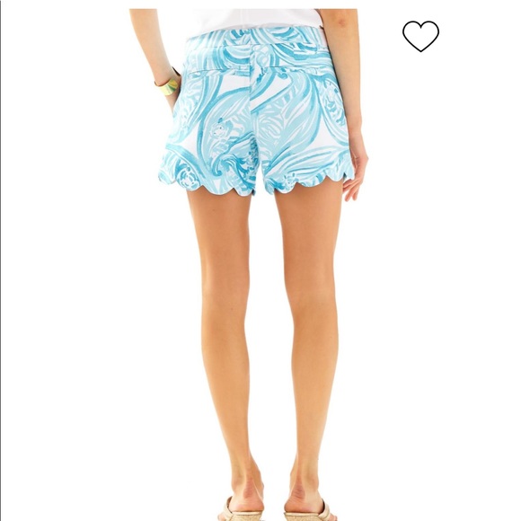 Lilly Pulitzer Buttercup Scalloped Tiger Print Shorts size 2 - Picture 8 of 8